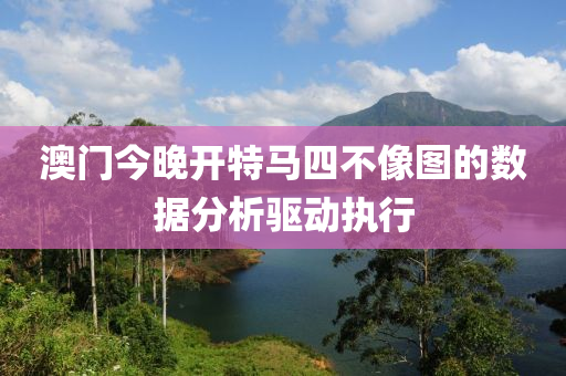 澳門今晚開特馬四不像圖的數(shù)據(jù)分析驅動執(zhí)行木工機械,設備,零部件