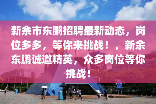 新余市東鵬招聘最新動態(tài)，崗位多多，等你來挑戰(zhàn)！，新余東鵬誠邀精英，眾多崗位等你挑戰(zhàn)！