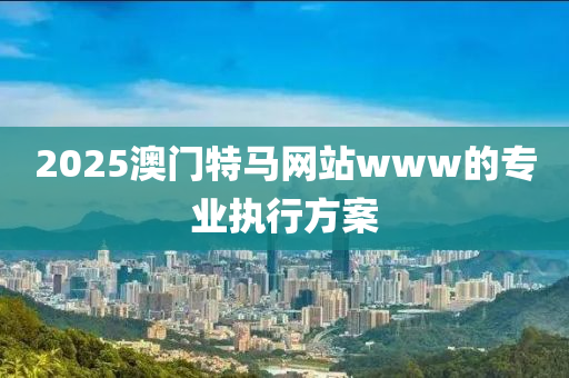 2025澳門特馬網(wǎng)站www的專業(yè)執(zhí)行方案