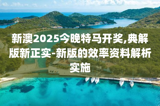 新澳2025今晚特馬開獎,典解版新正實-新版的效率資料解析實施