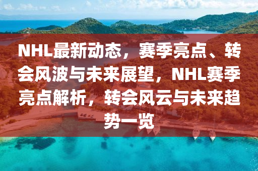 NHL最新動(dòng)態(tài)，賽季亮點(diǎn)、轉(zhuǎn)會(huì)風(fēng)波與未來(lái)展望，NHL賽季亮點(diǎn)解析，轉(zhuǎn)會(huì)風(fēng)云與未來(lái)趨勢(shì)一覽木工機(jī)械,設(shè)備,零部件