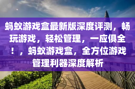 螞蟻游戲盒最新版深度評測，暢玩游戲，輕松管理，一應(yīng)俱全！，螞蟻游戲盒，全方位游戲管理利器深度解析