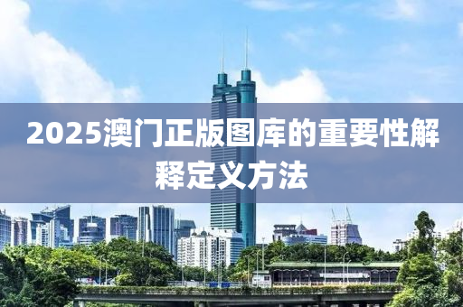 2025澳門(mén)正版圖庫(kù)的重要性解釋定義方法