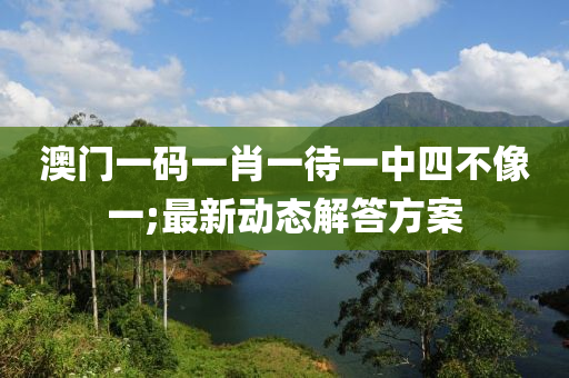 澳門一碼一肖一待一中四不像一;木工機械,設(shè)備,零部件最新動態(tài)解答方案