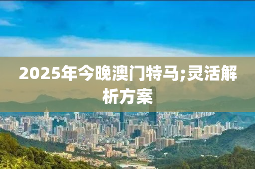 2025年今晚澳門特馬;靈活解析方案