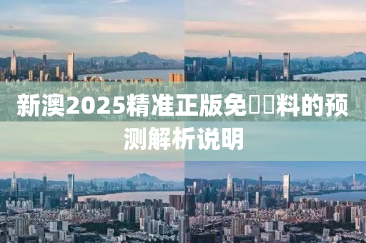 新澳2025精準(zhǔn)正版免費(fèi)資料的預(yù)測解析說明