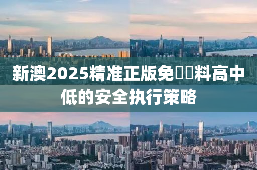 新澳2025精準正版免費資料高中低的安全執(zhí)行策略