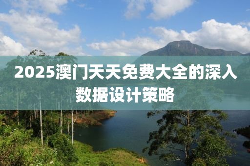 2025澳門天天免費(fèi)大全的深入數(shù)據(jù)設(shè)計(jì)策略