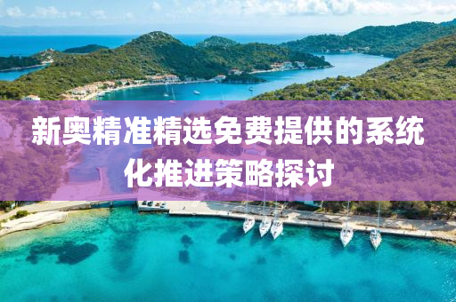 新奧精準精選免費提供的系統(tǒng)化推進策略探討