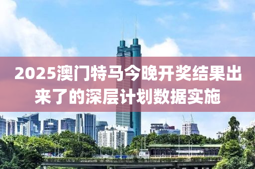 2025澳門特馬今晚開獎結果出來了的深層計劃數(shù)據(jù)實施