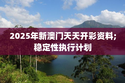 2025年新澳門天天開木工機械,設(shè)備,零部件彩資料;穩(wěn)定性執(zhí)行計劃