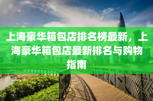 上海豪華箱包店排名榜最新，上海豪華箱包店最新排名與購物指南