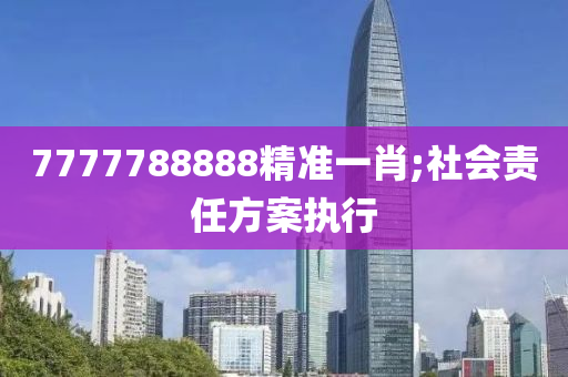 7777788888精準(zhǔn)一肖;社會責(zé)任方案執(zhí)行