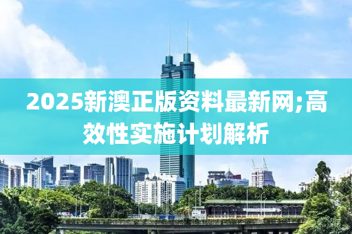 2025新澳正版資料最新網(wǎng);高效性實施計劃解析