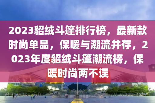 2023貂絨斗篷排行榜，最新款時(shí)尚單品，保暖與潮流并存，2023年度貂絨斗篷潮流榜，保暖時(shí)尚兩不誤木工機(jī)械,設(shè)備,零部件