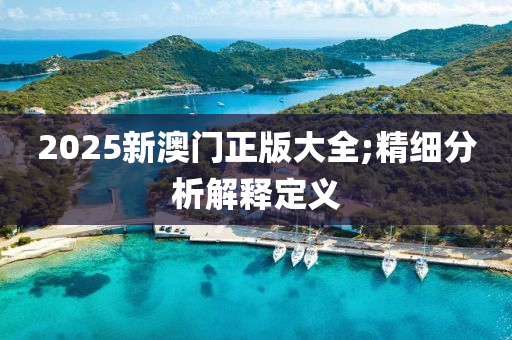 2025新澳門正版大全;精細(xì)分析解釋定義