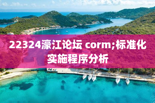 22324濠江論壇 corm;標準化實施程序分析木工機械,設(shè)備,零部件