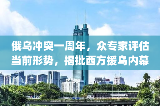 俄烏沖突一周年，眾專家評估當前形勢，揭批西方援烏內幕木工機械,設備,零部件