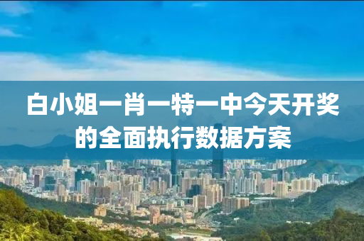 白小姐一肖一特一中今天開獎(jiǎng)的全面執(zhí)行數(shù)據(jù)方案木工機(jī)械,設(shè)備,零部件