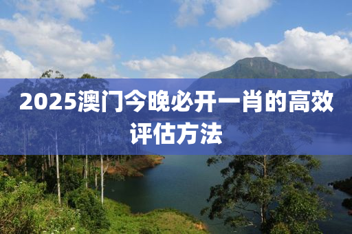 2025澳門(mén)今晚必開(kāi)一肖的高效評(píng)估方法