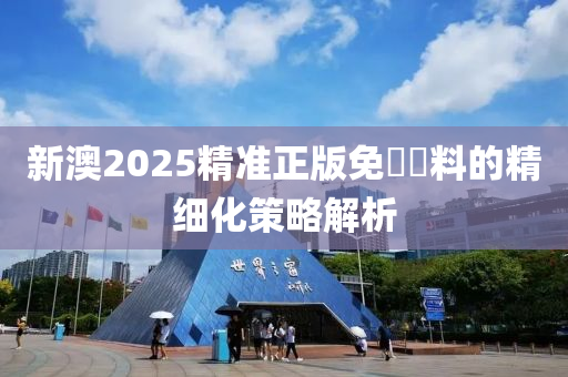 新澳2025精準(zhǔn)正版免費資料的精細(xì)化策略解析