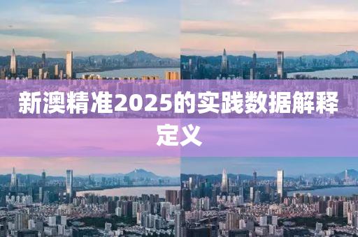 新澳精準2025的實踐數據解釋定義