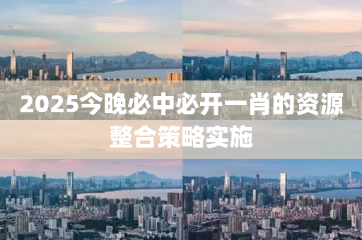 2025今晚必中木工機(jī)械,設(shè)備,零部件必開一肖的資源整合策略實(shí)施