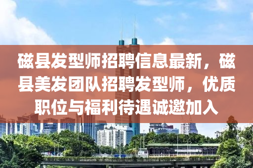 磁縣發(fā)型師招聘信息最新，磁縣美發(fā)團(tuán)隊(duì)招聘發(fā)型師，優(yōu)質(zhì)職位與福利待遇誠邀加入木工機(jī)械,設(shè)備,零部件