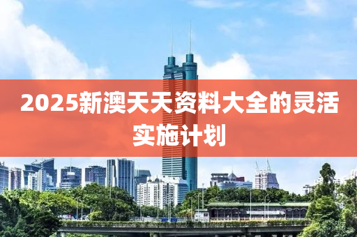 2025新澳天天資料大全的靈活實(shí)施計(jì)劃