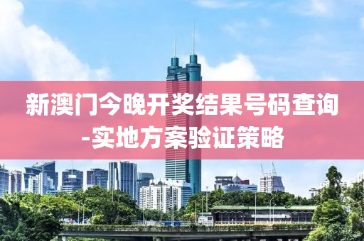 新澳門今晚開獎(jiǎng)結(jié)果號(hào)碼查詢-實(shí)地方案驗(yàn)證策略