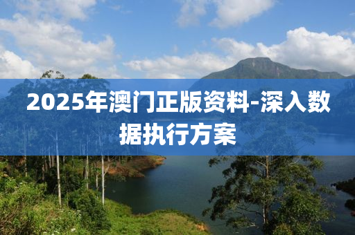 2025年澳門正版資料-深入數(shù)據(jù)執(zhí)行方案