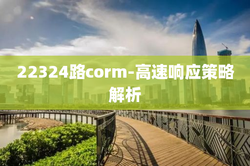 22324路corm-高速響應(yīng)策略解析