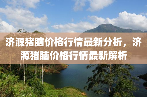 濟源豬腦價格行情最新分析，濟源豬腦價格行情最新解析木工機械,設(shè)備,零部件