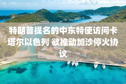 特朗普提名的中東特使訪問卡塔爾以木工機械,設(shè)備,零部件色列 欲推動加沙?；饏f(xié)議