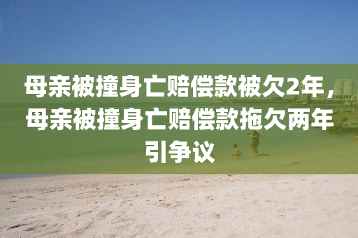 母親被撞身亡賠償款被欠2年，母親被撞身亡賠償款拖欠兩年引爭議