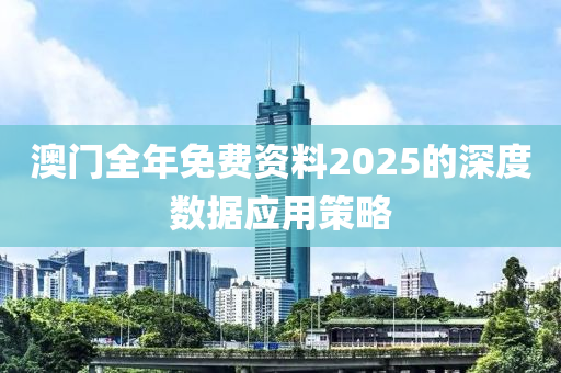 澳門全年免費資料2025的深度數(shù)據(jù)應用策略木工機械,設備,零部件