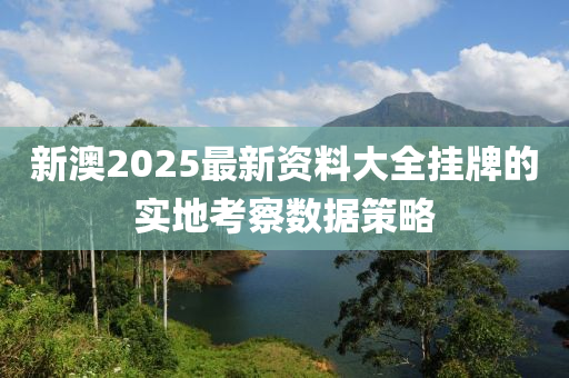 新澳2025最新資料大全掛牌的實地考察數(shù)據(jù)策略木工機械,設備,零部件