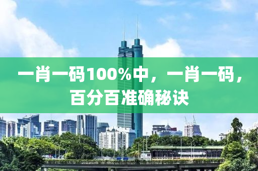 一肖一碼100%中，一肖一碼，百分百準(zhǔn)確秘訣木工機(jī)械,設(shè)備,零部件