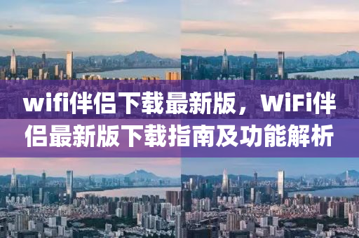 wifi伴侶下載最新版，WiFi伴侶最新版下載指南及功能解析