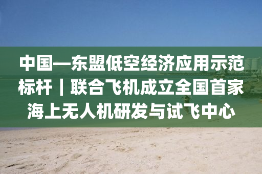 中國—東盟低空經(jīng)濟(jì)應(yīng)用示范標(biāo)桿｜聯(lián)合飛機(jī)成立全國首家海上無人機(jī)研發(fā)與試飛中心木工機(jī)械,設(shè)備,零部件