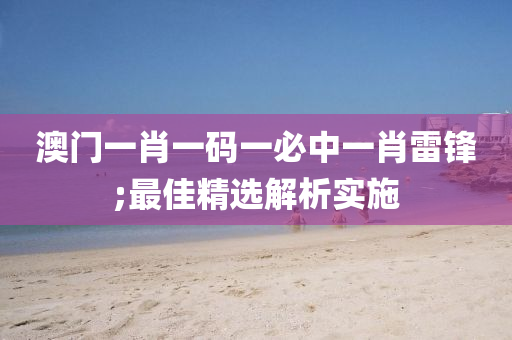 澳門一肖一碼一必中一肖雷鋒;最佳精選解析木工機(jī)械,設(shè)備,零部件實施