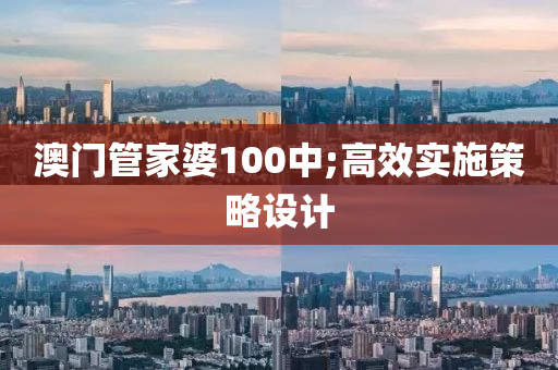 澳門管家婆100中;高效實(shí)施策略設(shè)計(jì)