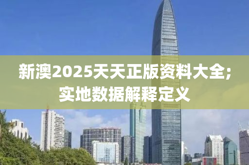 新澳2025天天正版資料大全;實地數據解釋定義