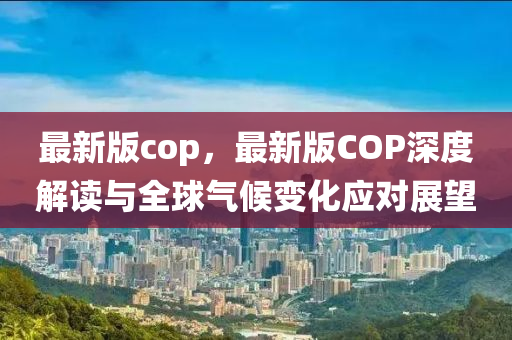 最新版cop，最新版COP深度解讀與全球氣候變化應(yīng)對(duì)展望