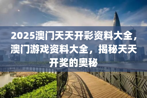 2025澳門天天開彩資料大全，澳門游戲資料大全，揭秘天天開獎的奧秘