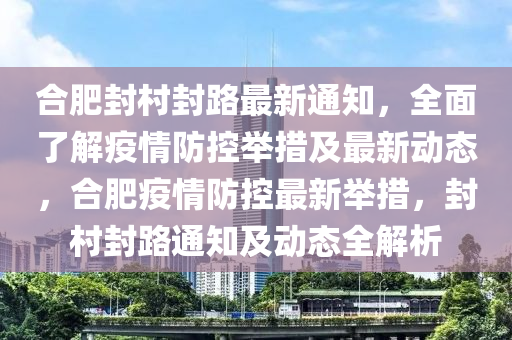 合肥封村封路最新通知，全面了解疫情防控舉措及最新動態(tài)，合肥疫情防控最新舉措，封村封路通知及動態(tài)全解析