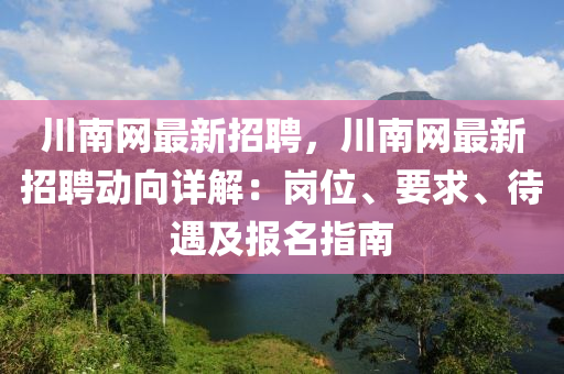 川南網最新招聘，川南網最新招聘動向詳解：崗位、要求、待遇及報名指南