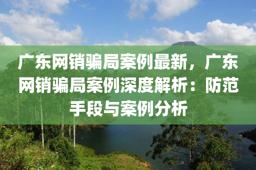 廣東網(wǎng)銷騙局案例最新，廣東網(wǎng)銷騙局案例深度解析：防范手段與案例分析