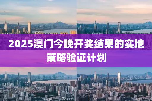 2025澳門今晚開獎結果的實地策略驗證計劃