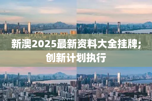 新澳2025最新資料大全掛牌;創(chuàng)新計(jì)劃執(zhí)行